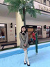 她芙（tafu）品牌女裝小香風(fēng)套裝女2025春秋新款韓版氣質(zhì)名媛收腰顯外套半身裙 灰色 M 曬單實(shí)拍圖