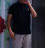 XJSGS官方國(guó)際正品牌男士高端短袖t恤夏季圓領(lǐng)冰絲刺繡體恤輕奢侈男裝 高檔黑色【現(xiàn)貨速達(dá)】 XL 【建議135-150斤】 曬單實(shí)拍圖