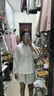 茯見(jiàn)長(cháng)袖襯衫女基礎款白襯衫學(xué)院風(fēng)制服奶白純色寬松女裝上衣女 JK長(cháng)袖襯衫無(wú)領(lǐng)帶 M 曬單實(shí)拍圖