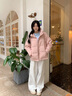 波司登反季羽絨服女90絨面包服寬松短款保暖加厚外套B250245112XS 曬單實(shí)拍圖