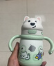 babycare西高地保溫杯學(xué)飲兒童寶寶學(xué)生上學(xué)水壺吸管直飲杯外出6月+-小綠 曬單實(shí)拍圖