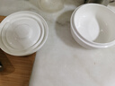 拜杰陶瓷蒸飯碗蒸菜碗蒸蛋碗帶蓋家用雞蛋羹隔水蒸純白蒸碗燉盅5寸 曬單實拍圖