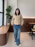 波司登輕薄羽絨服女短款90絨翻領(lǐng)菱格巴恩風(fēng)保暖外套B250135332 曬單實拍圖