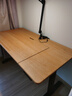 小半電動(dòng)升降書(shū)桌中古櫻桃木辦公桌電腦桌家用站立工作臺 曬單實(shí)拍圖