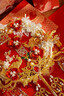 駱易家團扇新娘結(jié)婚雙面高級十里紅妝秀禾中國風(fēng)喜扇diy材料包成品 金玉滿堂-DIY（禮盒裝） 無規(guī)格 曬單實拍圖