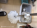 大衛(wèi)旋轉(zhuǎn)拖把40cm桿伸縮99-127cm 2頭加厚拖布  D7一鍵拆卸換頭 曬單實(shí)拍圖