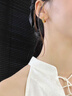 六桂福珠寶 LIU GUI FU JEWELRY黃金耳環(huán)女款足金9999耳圈24k純金耳釘耳墜送媽媽老人款實(shí)用禮物 金重約2.46g 足金滿天星耳環(huán) 曬單實(shí)拍圖