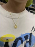 胖東來品質(zhì)925純銀國風(fēng)八寶羅盤項鏈女鎖骨鏈鍍18k金感圓牌吊墜 三生三世禮盒裝 曬單實拍圖