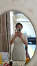 凡琴優(yōu)雅白裙褶皺顯瘦直筒裙春新女開叉連衣裙子 352L73572 白色  M  曬單實(shí)拍圖