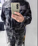 勞拉格慕棉彈力迷彩服套裝男耐磨工裝電焊防燙戰(zhàn)術(shù)服男春秋工作服戰(zhàn)術(shù)褲男 黑花灰上衣+褲子 165/M【95-110斤】 曬單實拍圖