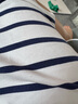 ubras【特賣】云棉帶杯帶胸墊背心裙女睡衣女連衣裙透氣睡裙家居服 【經(jīng)典款】白底深藍(lán)條紋-帶杯 XL 曬單實(shí)拍圖