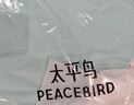 太平鳥【張婧儀同款】女裝冬季新款翻領(lǐng)鵝絨泡芙羽絨服A3ACE414K 湖藍(lán) L 曬單實拍圖