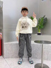 G.DUCKKIDS男童褲子春秋款兒童運(yùn)動(dòng)褲子加絨加厚棉褲男孩冬裝長(zhǎng)褲秋冬季大童 鐵灰色2305-加絨款 150 建議身高140-150cm年齡11-12歲 曬單實(shí)拍圖