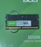 宏碁（acer）16GB單條 DDR5 4800頻率 筆記本內(nèi)存條 SD200系列(C40) AI電腦配件 助力黑神話悟空 曬單實(shí)拍圖
