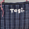 Tagi.Tagi.編織小枕頭充棉刺繡串珠手提單肩電腦包筆記本包 藍莓餅干 曬單實(shí)拍圖