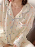 羽雅曼睡衣女夏季2025年新款女士春秋季長袖可愛家居服可外穿學(xué)生兩件套 可愛狗 XL 【建議120-140斤】 曬單實(shí)拍圖