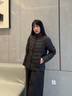 波司登（BOSIDENG）25年新款輕薄羽絨服女短款90絨三防面料【送人首選】輕薄內膽外套 黑色8056-極簡(jiǎn)風(fēng) S 160/84A 體重約100-110斤 曬單實(shí)拍圖