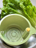 喜博兔廚房水槽過濾掛籃水池洗菜盆防堵漏網(wǎng)按壓式瀝水碗掛袋網(wǎng)格置物架 【綠色*1】瀝水掛籃/一鍵瀝水 曬單實(shí)拍圖