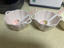 少女心草莓雙耳碗勺湯碗沙拉碗飯碗家用碗高顏值年輕人釉下彩餐具 草莓雙耳碗（1碗1勺） 曬單實(shí)拍圖