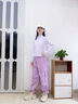 優(yōu)優(yōu)1點（Yoyo one）女童運(yùn)動套裝2025新款兒童秋裝速干衣長袖大童女孩春秋紫色兩件套 19579紫色+16281紫粉 【速干】 150 150cm 曬單實拍圖