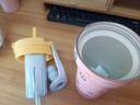 BABLOV保溫杯女士陶瓷覆膜內(nèi)膽水杯高顏值雙飲兒童吸管保冷杯子女生禮物 曬單實(shí)拍圖
