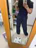 森馬（Semir）polo衫女短款收腰翻領(lǐng)襯衫25夏刺繡涼感緊身T恤辣妹109325115005 曬單實(shí)拍圖