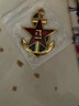 麗田海軍徽章貼標(biāo)鋅陸軍合金車貼3D立體汽車金屬車身貼紙遮擋劃痕翅膀 八1錨 粘貼款 金色 曬單實(shí)拍圖