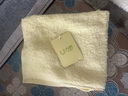 內野（UCHINO）云朵慕斯純棉方巾速干柔軟吸水小毛巾洗臉熱敷面巾pro黃色 曬單實(shí)拍圖