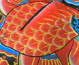 杜威克金魚風箏濰坊微風易飛專用手持兒童大人大型 1.2m 配500米線輪 曬單實拍圖