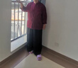 俞兆林老年人衣服奶奶夏裝2025新款襯衫中老年人媽媽套裝女老太太婚禮春 酒紅 XL [建議80-100斤] 曬單實(shí)拍圖