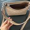 蔻馳（COACH）【品牌直供】LAUREL女士小號HOBO手提單肩流浪包 沙黃色拼灰褐色 曬單實拍圖