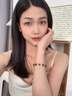 紀(jì)梵哲綠幽靈手鏈女精致水晶手串輕奢首飾品七夕情人節(jié)生日禮物 綠幽靈手鏈 曬單實(shí)拍圖