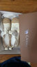 駱駝（CAMEL）羅馬涼鞋女簡(jiǎn)約鏤空搭扣厚底包頭休閑涼鞋 L25M714018 米白 38  曬單實(shí)拍圖