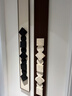 巖素立體法式復(fù)古入戶正對門玄關(guān)裝飾畫過道走廊掛畫客廳豎版長條壁畫 C丨雙層砂巖立體實(shí)木畫+實(shí)物綠植 約20*160（5+5大木塊） 曜石黑鋁合金屬拉絲畫框 曬單實(shí)拍圖