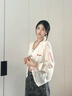 莜仙格2025年韓系白色薄款休閑針織開(kāi)衫女秋季吊帶外搭罩衫短外套上衣女 白色 M 建議 95-105斤 曬單實(shí)拍圖