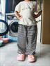 G.DUCKKIDS女童休閑褲2025夏季新款女寶寬松燈籠褲兒童時(shí)髦褲韓版條紋衛(wèi)褲 DCMQ條紋休閑衛(wèi)褲 90 建議身高80-90cm年齡2-3歲 曬單實(shí)拍圖