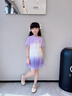 小豬彼特女童蛋糕裙夏季薄款兒童2025新款夏裝短裙大童半身裙網(wǎng)紗蓬蓬裙子 4398紫色【防走光內(nèi)襯】 130 cm 曬單實(shí)拍圖