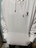 花花公子（PLAYBOY）衛(wèi)衣男連帽春秋新款休閑寬松韓版長(zhǎng)袖t恤男時(shí)尚百搭潮流打底衫男 Q-ZDHH122白色 XL 曬單實(shí)拍圖