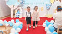 羅蒙男童禮服夏季兒童畢業(yè)演出服幼兒園背帶褲花童 黑色套裝 120 曬單實拍圖