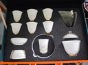 貝柚無爭-高端功夫茶具套裝輕奢冰種玉瓷德化白瓷家用羊脂白玉茶具禮 冰種玉瓷茶具蓋碗套組 手提箱裝 10件 曬單實拍圖