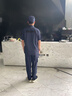 迪伽洛速干保安工作服夏裝男黑色夏天保安工作服夏季服裝速干衣 藏藍速干夏短套裝+標+帽+腰帶 185/3XL 曬單實(shí)拍圖
