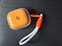 吉事果適用魔音Beats Powerbeats Pro2透明保護(hù)套簡(jiǎn)約防摔高透耳機(jī)套軟殼powerbeats pro2藍(lán)牙耳機(jī)保護(hù)殼 透明殼+白橙飄帶 魔音Beats Powerbeats Pro2 曬單實(shí)拍圖