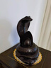 花梨實(shí)木蛇擺件 十二生肖風(fēng)水鎮(zhèn)宅蛇擺件吉祥物工藝創(chuàng)意禮品 新款高12公分木 整料雕刻 曬單實(shí)拍圖