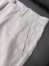 皮爾卡丹（pierre cardin）100%純亞麻褲男春夏季薄款商務(wù)休閑褲直筒寬松長褲男士奢華麻料褲 卡其色 31 2.4尺腰圍 曬單實(shí)拍圖