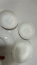 友來福調(diào)味碟家用陶瓷盤子4英寸骨瓷小吃碟酒店純白醬油醋碟6只裝 曬單實(shí)拍圖