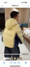onmygame【泡芙】兒童羽絨服男童女童輕暖安心絨外套冬季新款保暖面包服 爪菊黃 130 曬單實拍圖