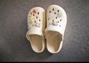 名創(chuàng)優(yōu)品（MINISO）洞洞鞋男女夏季外穿涼鞋防滑厚底踩屎感包頭涼拖鞋 卡其+海洋星星 曬單實(shí)拍圖