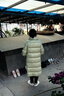 太平鳥女裝中長款絎縫泡芙羽絨服女冬季寬松輕暖立領(lǐng)面包服 黃綠 S 曬單實拍圖
