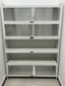 鋼制書柜帶門兒童書架防塵家用儲物柜展示柜鐵藝臥室置物架收納柜 五門六層120*35*176【安裝簡單】 曬單實拍圖