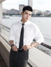 花花公子（PLAYBOY）長(zhǎng)袖襯衫男襯衣免燙抗皺彈力春秋季男士商務(wù)休閑正裝純色帥氣男裝 8066白色有口袋長(zhǎng)袖 XL 曬單實(shí)拍圖